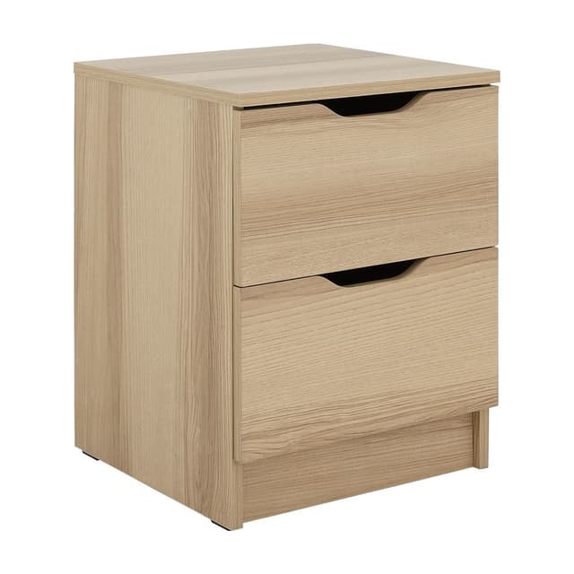 ตู้ข้างเตียง 2 ลิ้นชัก รุ่นลูม่า - สีธรรมชาติ