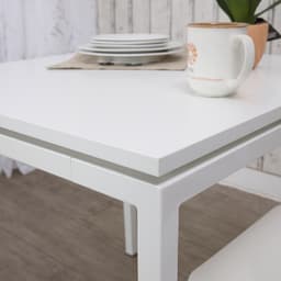 โต๊ะอาหาร รุ่นเดเนียล/พี ขนาด 75 x 75 ซม. - สีขาว