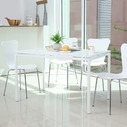 โต๊ะอาหาร รุ่นเดเนียล ขนาด 120 x 80 ซม. - สีขาว