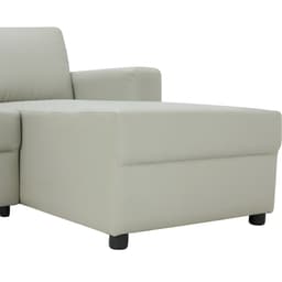 โซฟาหนังสังเคราะห์ L-SHAPE รุ่นจอร์จ - สีเทาอ่อน