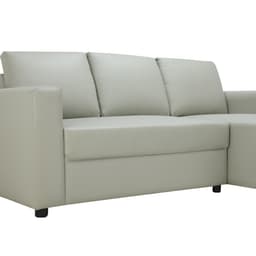 โซฟาหนังสังเคราะห์ L-SHAPE รุ่นจอร์จ - สีเทาอ่อน