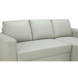 โซฟาหนังสังเคราะห์ L-SHAPE รุ่นจอร์จ - สีเทาอ่อน