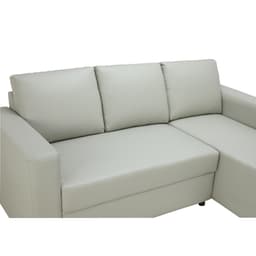 โซฟาหนังสังเคราะห์ L-SHAPE รุ่นจอร์จ - สีเทาอ่อน