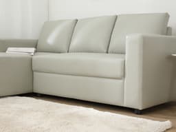 โซฟาหนังสังเคราะห์ L-SHAPE ด้านขวา รุ่นจอร์จ - สีเทาอ่อน