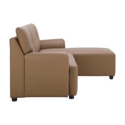โซฟาหนัง PVC L-shape ด้านซ้าย รุ่นเจย์ - สีน้ำตาล