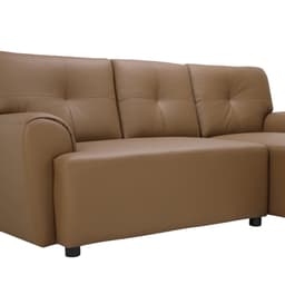 โซฟาหนัง PVC L-shape ด้านซ้าย รุ่นเจย์ - สีน้ำตาล