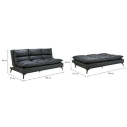 โซฟา PVC ปรับนอน รุ่นเฮนดริก - สีดำ