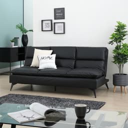 โซฟา PVC ปรับนอน รุ่นเฮนดริก - สีดำ