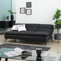 โซฟา PVC ปรับนอน รุ่นเฮนดริก - สีดำ