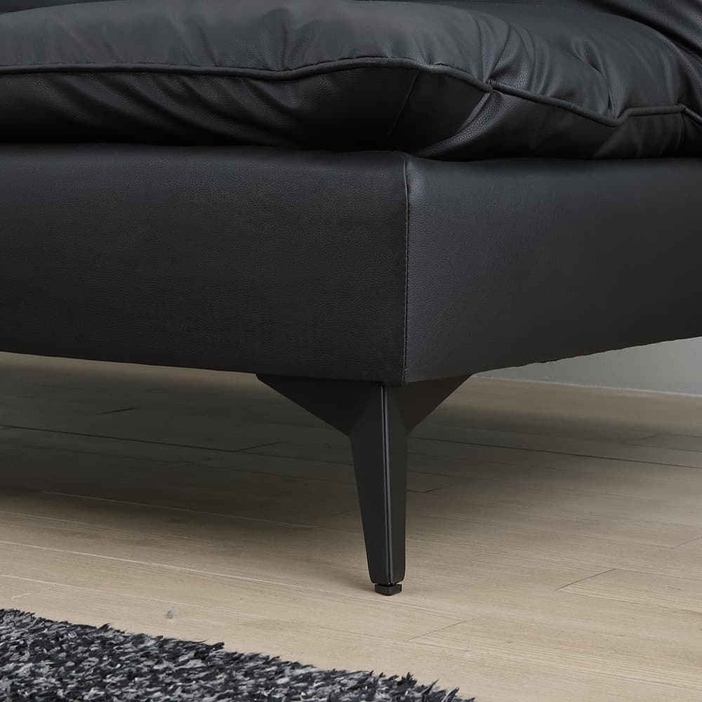 โซฟา PVC ปรับนอน รุ่นเฮนดริก - สีดำ