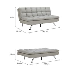 โซฟา PVC ปรับนอน รุ่นเวนดี้ - สีเทา