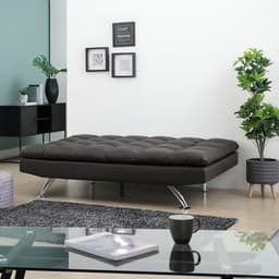 โซฟา PVC ปรับนอน รุ่นเวนดี้ - สีน้ำตาลเข้ม