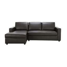 โซฟาหนัง PVC L-Shape ด้านขวา รุ่นจอร์จ ขนาด 240 ซม. - สีน้ำตาลเข้ม