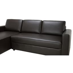 โซฟาหนัง PVC L-Shape ด้านขวา รุ่นจอร์จ ขนาด 240 ซม. - สีน้ำตาลเข้ม