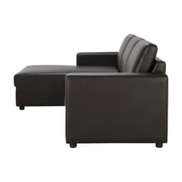 โซฟาหนัง PVC L-Shape ด้านขวา รุ่นจอร์จ ขนาด 240 ซม. - สีน้ำตาลเข้ม