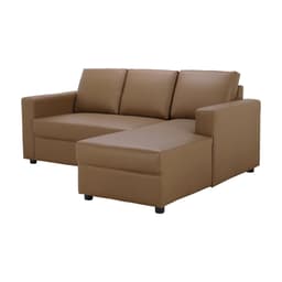 โซฟาหนัง PVC L-Shape ด้านซ้าย รุ่นจอร์จ - สีน้ำตาล