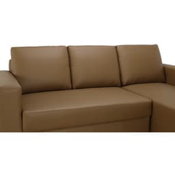 โซฟาหนัง PVC L-Shape ด้านซ้าย รุ่นจอร์จ - สีน้ำตาล