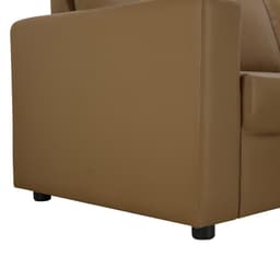 โซฟาหนัง PVC L-Shape ด้านซ้าย รุ่นจอร์จ - สีน้ำตาล