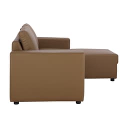 โซฟาหนัง PVC L-Shape ด้านซ้าย รุ่นจอร์จ - สีน้ำตาล