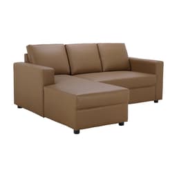 โซฟาหนัง PVC L-SHAPE ด้านขวา รุ่นจอร์จ - สีน้ำตาล