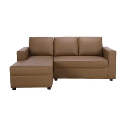 โซฟาหนัง PVC L-SHAPE ด้านขวา รุ่นจอร์จ - สีน้ำตาล