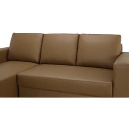 โซฟาหนัง PVC L-SHAPE ด้านขวา รุ่นจอร์จ - สีน้ำตาล