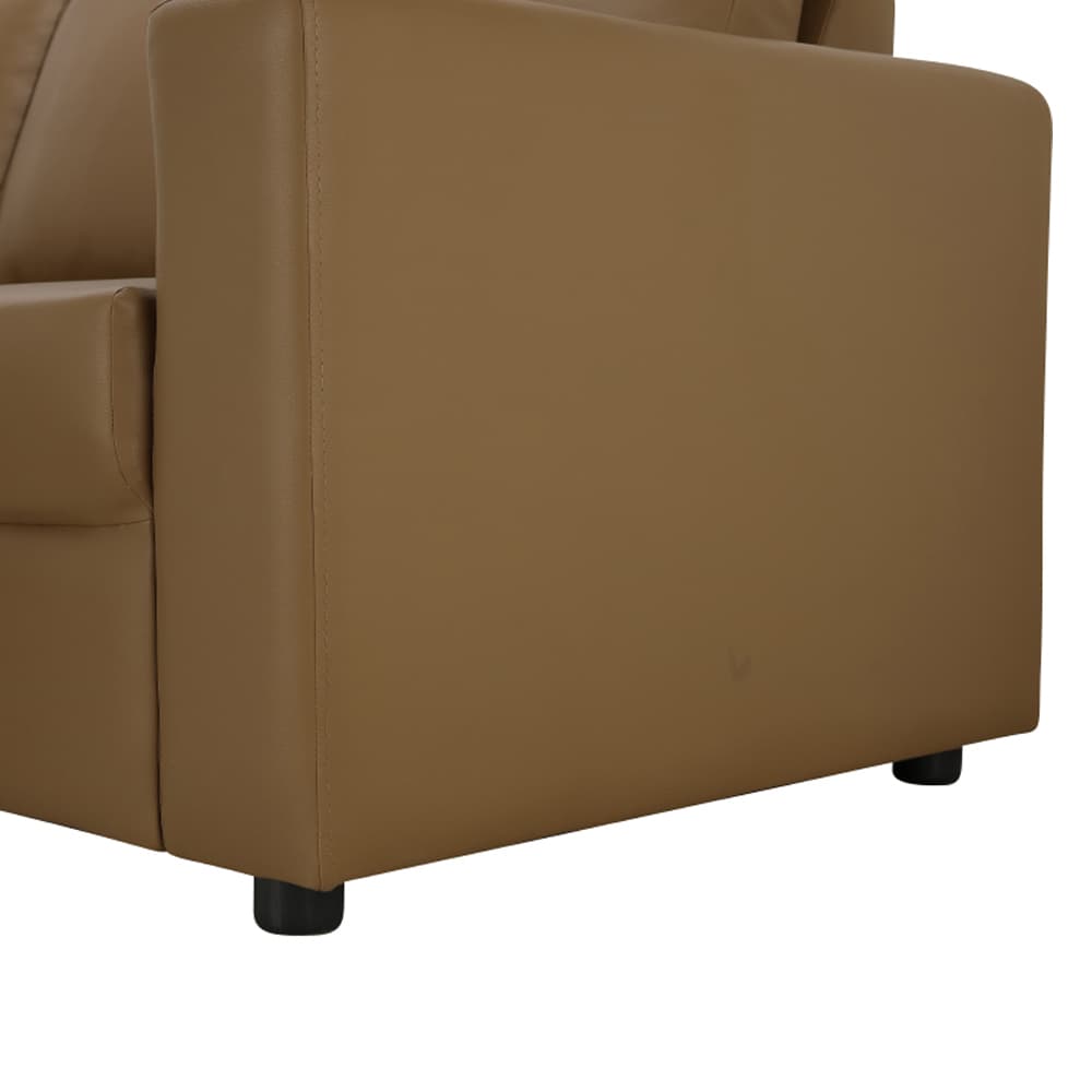 โซฟาหนัง PVC L-SHAPE ด้านขวา รุ่นจอร์จ - สีน้ำตาล