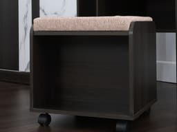 โต๊ะเครื่องแป้ง รุ่นแมรี่เดล ขนาด 60 ซม. - สีบราวนี่ โอ๊ค/ไวท์ มาร์เบิล