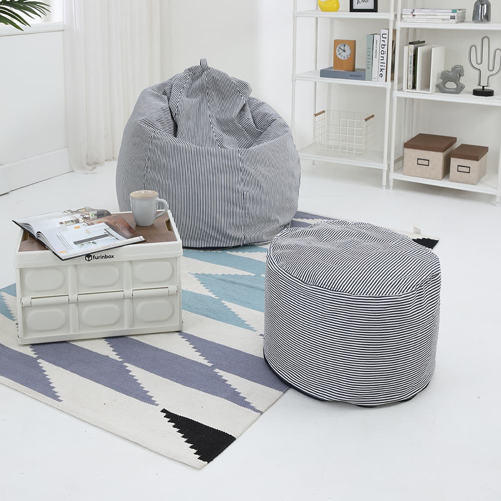 เบาะรองขา รุ่นโจอี้ ไซส์ L ขนาด 50 x 50 x 30 ซม. - สีน้ำเงิน - เบาะเม็ดโฟม เบาะรองขา รุ่นโจอี้ ไซส์ L สีน้ำเงิน - Furinbox