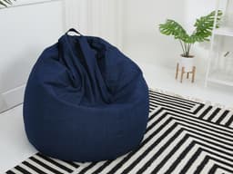 เบาะเม็ดโฟม รุ่นยีนส์ ไซส์ L ขนาด 80 x 80 x 120 ซม. - สีน้ำเงิน