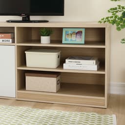 ตู้วางทีวี 2 บานเปิด รุ่นมินิโอ ขนาด 150 ซม. - สีไวท์ โอ๊ค