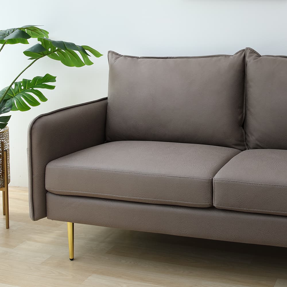 โซฟาผ้า 3 ที่นั่ง รุ่นเอมี่ - สีน้ำตาล