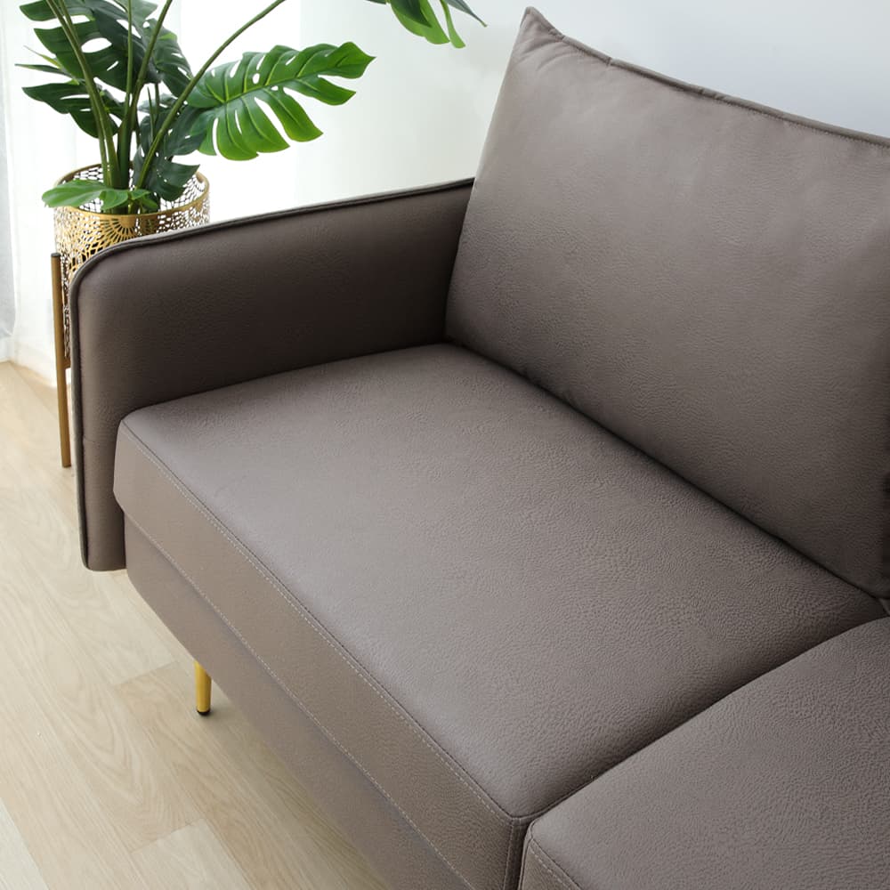 โซฟาผ้า 3 ที่นั่ง รุ่นเอมี่ - สีน้ำตาล