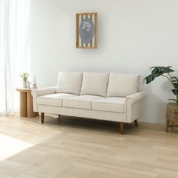 โซฟาผ้า 3 ที่นั่ง รุ่นฟีริค - สีเบจ