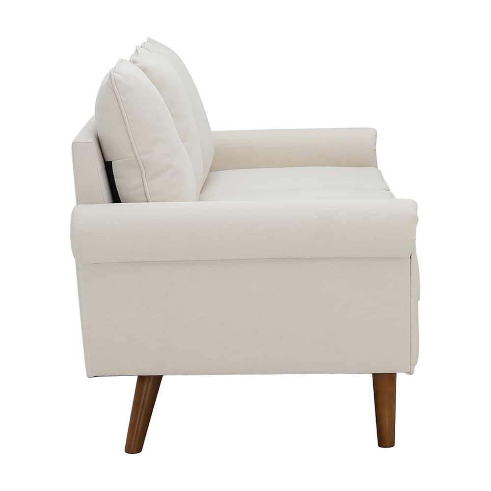 โซฟาผ้า 3 ที่นั่ง รุ่นฟีริค - สีเบจ