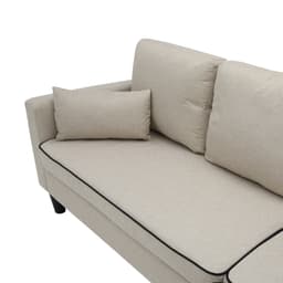 โซฟาผ้า L-shape รุ่นลูเธ่อร์ - สีน้ำตาลอ่อน