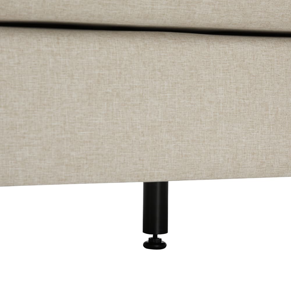 โซฟาผ้า L-shape รุ่นลูเธ่อร์ - สีน้ำตาลอ่อน