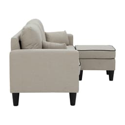 โซฟาผ้า L-shape รุ่นลูเธ่อร์ - สีน้ำตาลอ่อน