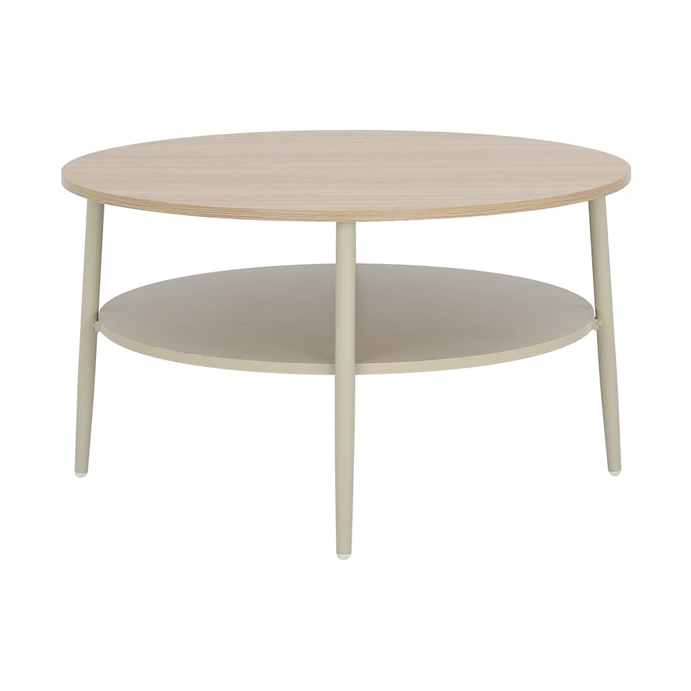 โต๊ะกลาง รุ่นลูนี่ ขนาด 80 ซม. - สีเบจ/ธรรมชาติ
