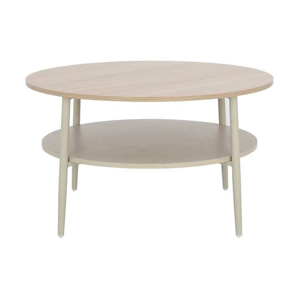 โต๊ะกลาง รุ่นลูนี่ ขนาด 80 ซม. - สีเบจ/ธรรมชาติ