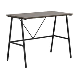 โต๊ะทำงาน ขนาด 100 ซม. และเก้าอี้สำนักงาน รุ่นจีเนียส+ดาร์บี้ - สีน้ำตาล/ดำ