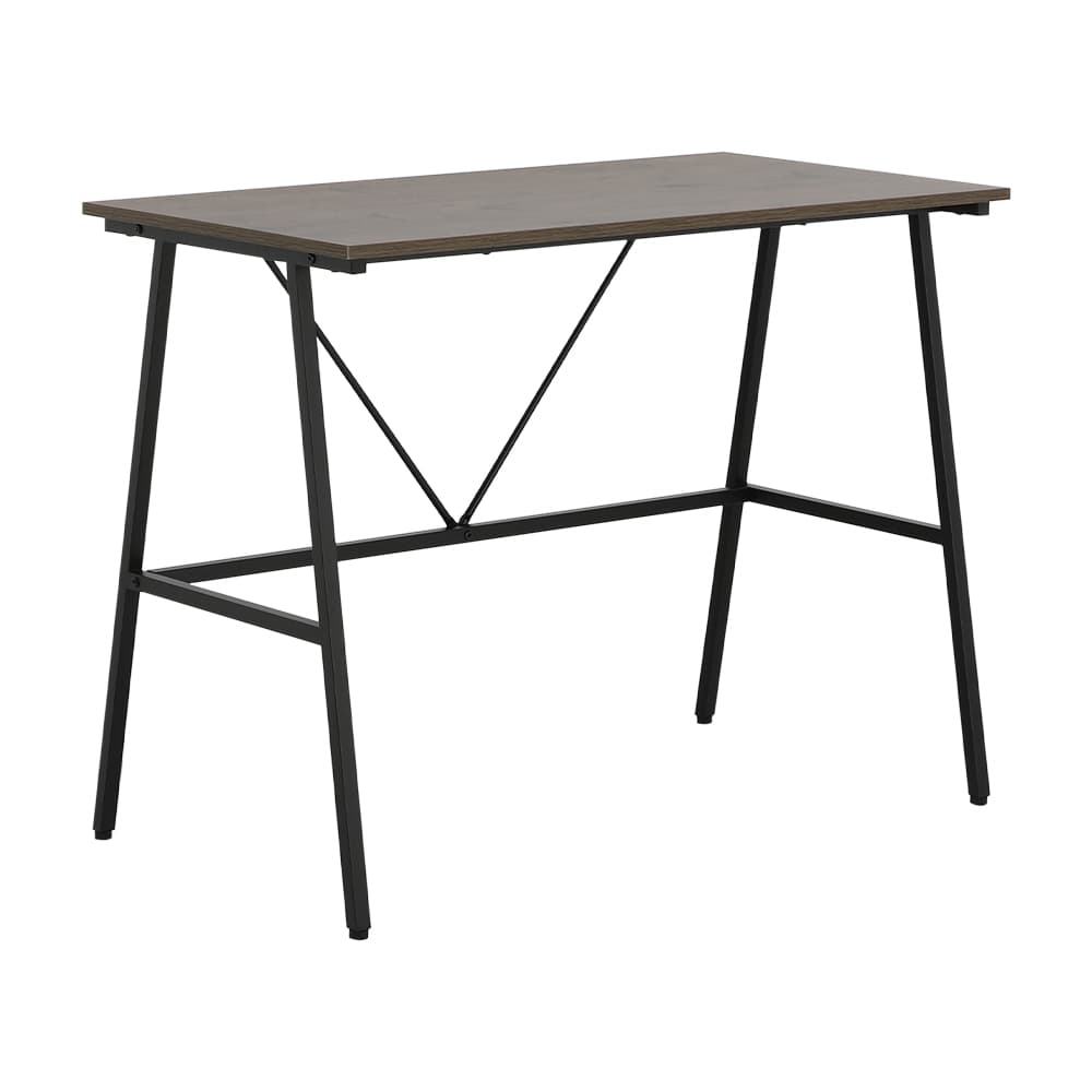 โต๊ะทำงาน ขนาด 100 ซม. และเก้าอี้สำนักงาน รุ่นจีเนียส+ดาร์บี้ - สีน้ำตาล/ดำ