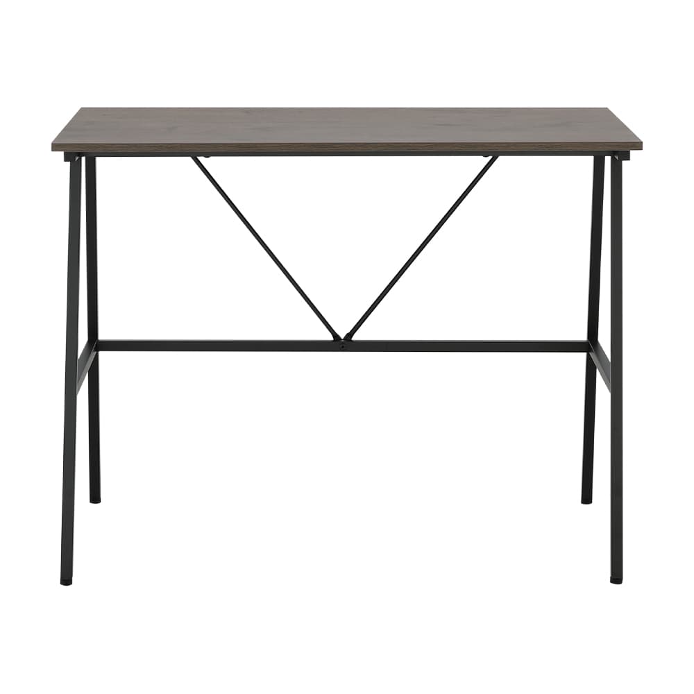 โต๊ะทำงาน ขนาด 100 ซม. และเก้าอี้สำนักงาน รุ่นจีเนียส+ดาร์บี้ - สีน้ำตาล/ดำ