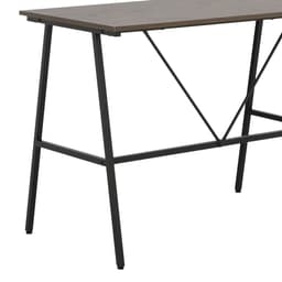 โต๊ะทำงาน ขนาด 100 ซม. และเก้าอี้สำนักงาน รุ่นจีเนียส+ดาร์บี้ - สีน้ำตาล/ดำ