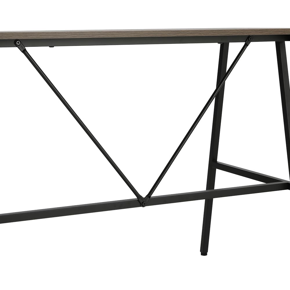 โต๊ะทำงาน ขนาด 100 ซม. และเก้าอี้สำนักงาน รุ่นจีเนียส+ดาร์บี้ - สีน้ำตาล/ดำ