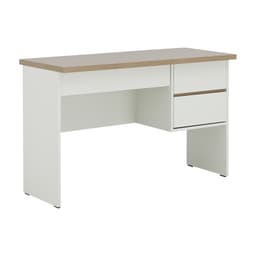 โต๊ะทำงาน 3 ลิ้นชัก ขนาด 120 ซม. และเก้าอี้สำนักงาน รุ่นมินิโอ+ดาร์บี้ - สีธรรมชาติ/ดำ