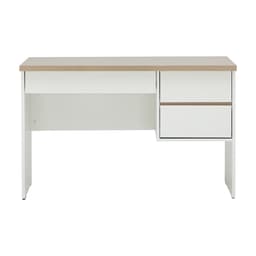 โต๊ะทำงาน 3 ลิ้นชัก ขนาด 120 ซม. และเก้าอี้สำนักงาน รุ่นมินิโอ+ดาร์บี้ - สีธรรมชาติ/ดำ