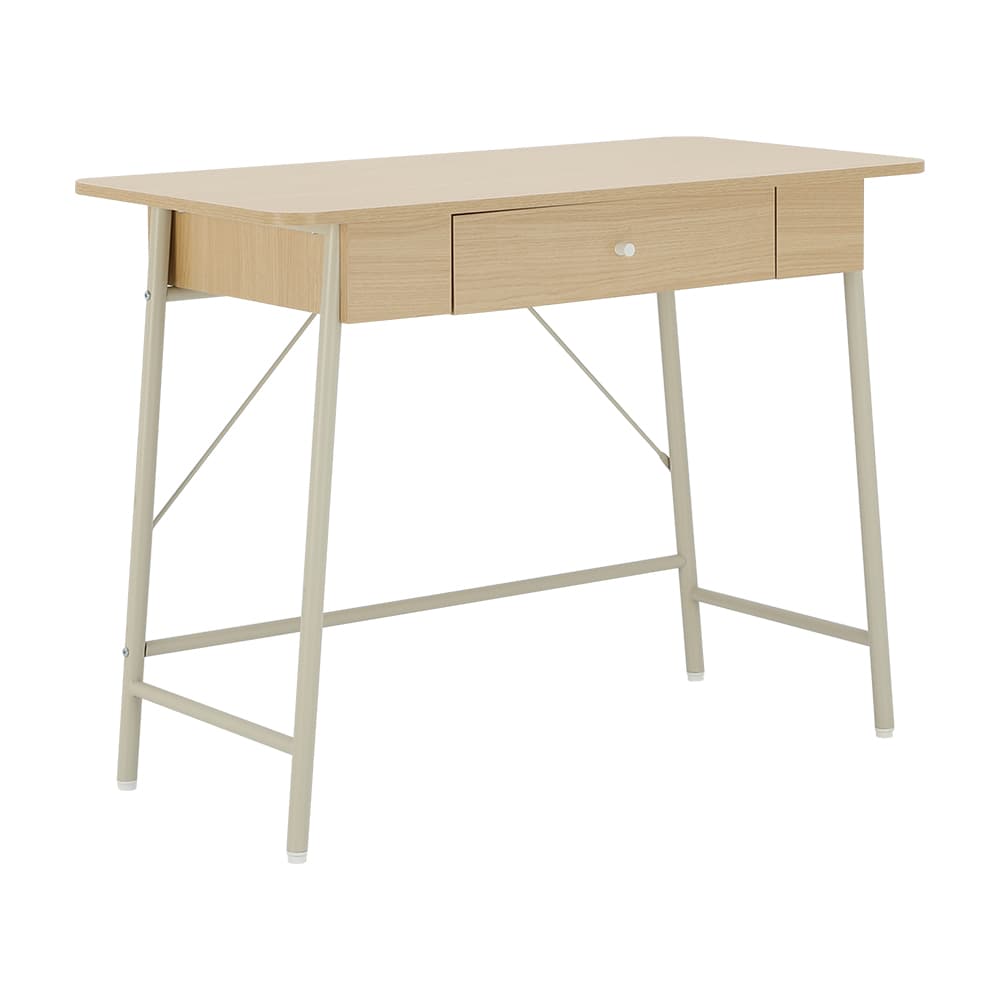 โต๊ะทำงานและเก้าอี้สำนักงาน รุ่นริโอนะ+ดาร์บี้ - สีน้ำตาล/ดำ