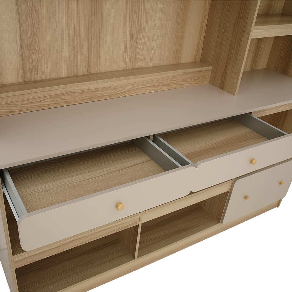 ชุดครัว รุ่นแกรนด์โดร่า ขนาด 180 ซม. - สีธรรมชาติ/เบจ