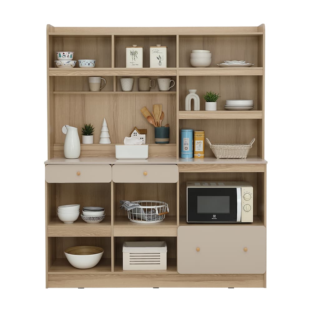 ชุดครัว รุ่นแกรนด์โดร่า ขนาด 150 ซม. - สีธรรมชาติ/เบจ